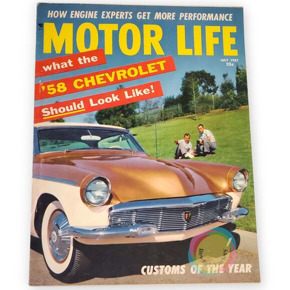 Motor Life Other - Motor Life Magazine July 1957 Customs of the Year 1958 Chevy Design Styling